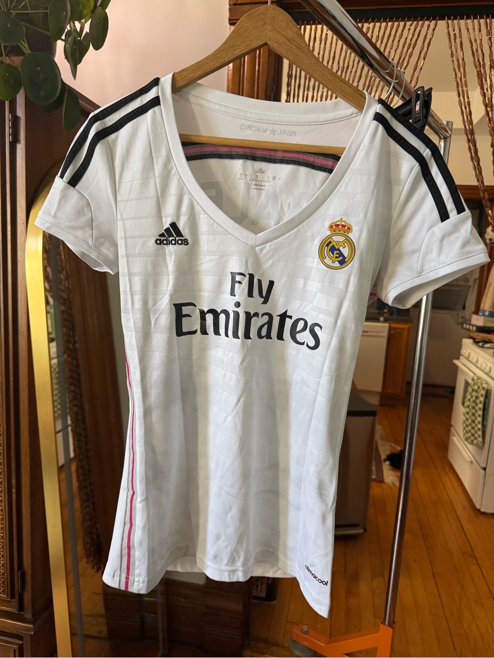 Authentic Vintage Adidas Real Madrid 2014/15 Gareth Bale #11 Jersey Fly Emirates
